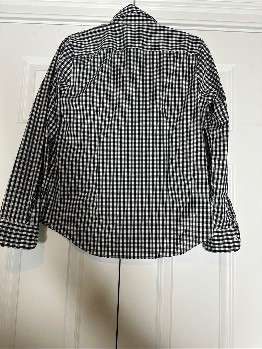 The Shirt by Rochelle Behrens Black and White Gingham Long Sleeve Icon Shirt - Picture 10 of 10